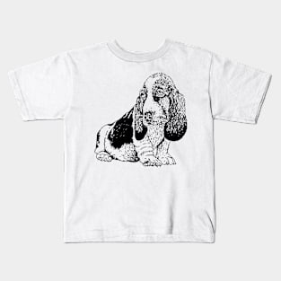 Sad dog face t shirt not happy puppy Kids T-Shirt